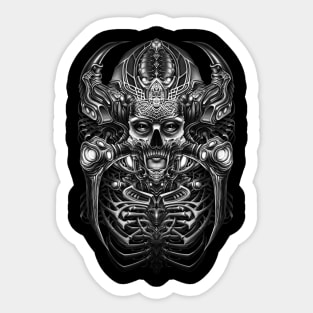 Dark Diva Cyberpunk Cyborg Sticker